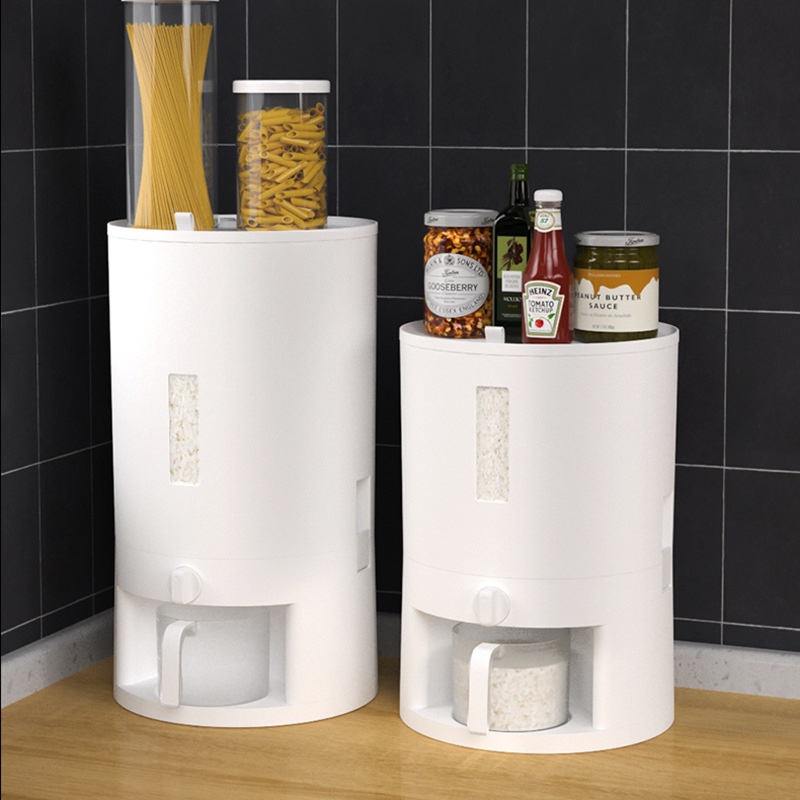 Rice Bucketect-proof And Moisture-proof Sealed Household20 Catties10 Catties Rice Storage Box Thickened Small10 KGRice Cylinder Storage Box