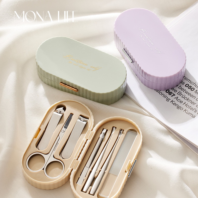 Full Set Of High-value Nail Clippers Set Household Stainless Steel Fingernail Scissors Household Professional Nail Clippers Trimming Tools