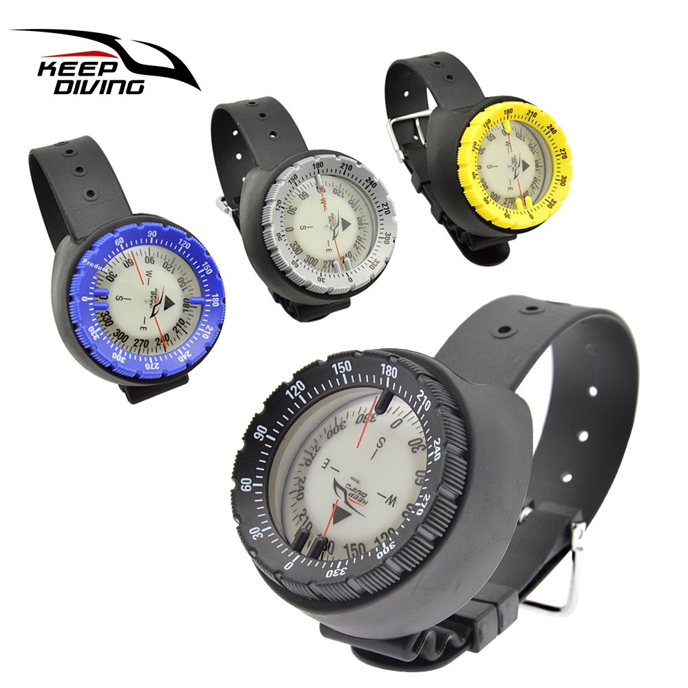 Strong Magnetic50m Watch Balanced Waterproof Compass Underwater Luminous North Needle Scuba Diving Compass CP991 B
