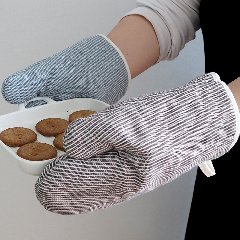 Japanese Style High Temperature Resistant Clothulation Gloves Household Microwave Oven Gloves Baking Oven Gloves