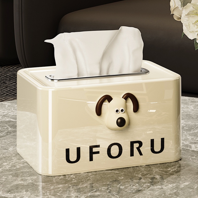 Cream Style Tissue Box Living Room High-end Light Luxury Home Creative High-end Sense Net Red Napkin High Value Tissue Box