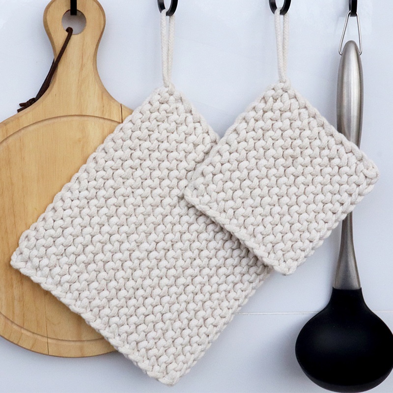 Japaneseulation Pad Creative Woven Cotton Rope Coaster Squareulation Pad Plate Mat Mug Coaster Pot Mat