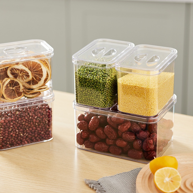 Kitchen Storage And Organization Barley Gra Red Beans Red Rice Mushroom Storage Box Mung Bean Grain Jar Dry Food Storage Box