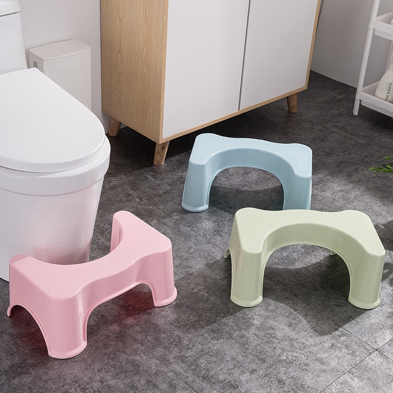 Toilet Stool Thickened Squat Stool Squat Toilet Artifact Auxiliary Children's Foot Plastic Stool Home