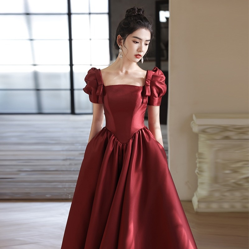 Toast Dress Bride Banquet French Style Small Dress Female Engagement Dress High-end Light Luxury Niche Daily Wear