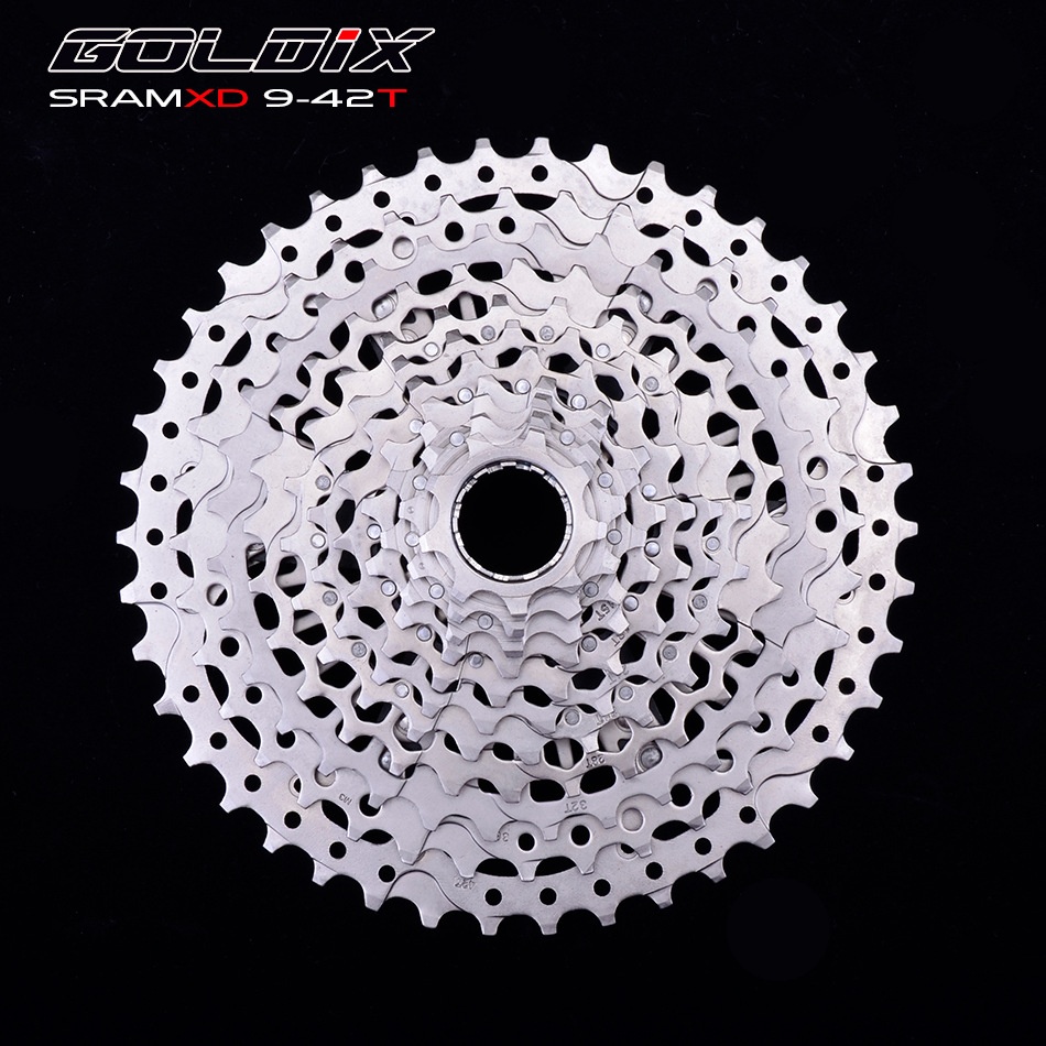 GOLDIXMountain Bike Ultra-light Integrated Flywheel High Carbon Steel11-speed9-42 TCompatible With XDTower Base