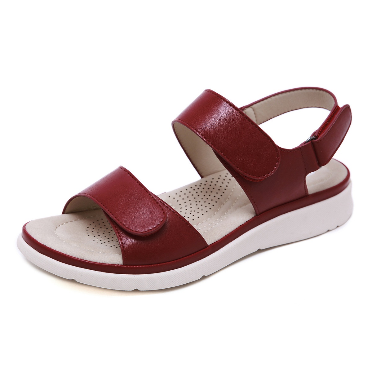 Summer Sandals For Women With Velcro Buckle Sponge Massage Foreign Trade Student Sandals