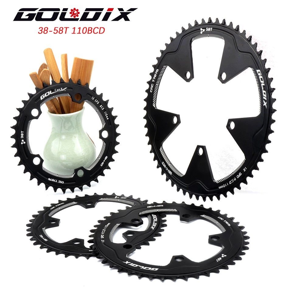 GOLDIXHighway Toothed Disc7075 Aluminum Alloy Disc38-58 THighway Bicycle Toothed Disc110 BCDBicycle Toothed Disc