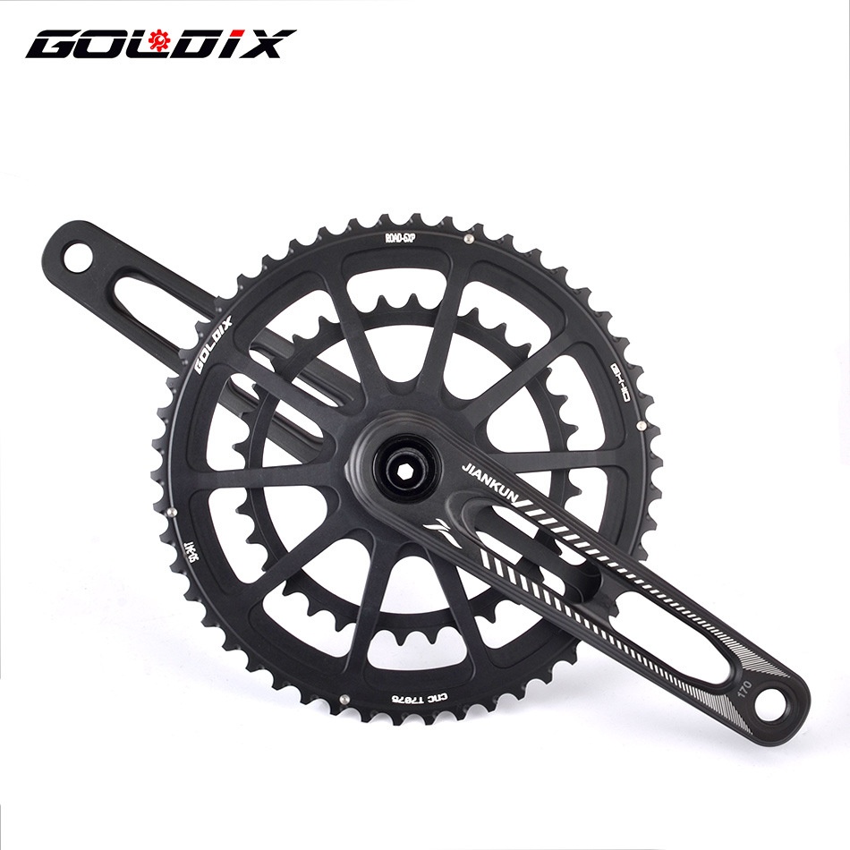 Jiankun IXFRoad Bike GXPHollow Integrated Tooth Plate Crank Set50-34 TDouble Plate Ultra-light Hollow Sprocket