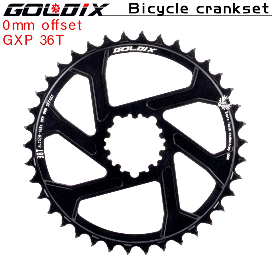 GOLDIXGXPSpecifications Offset3 Degrees Positive And Negative Tooth Plate30/32/34/36/38 TMountain Bike Single Speed