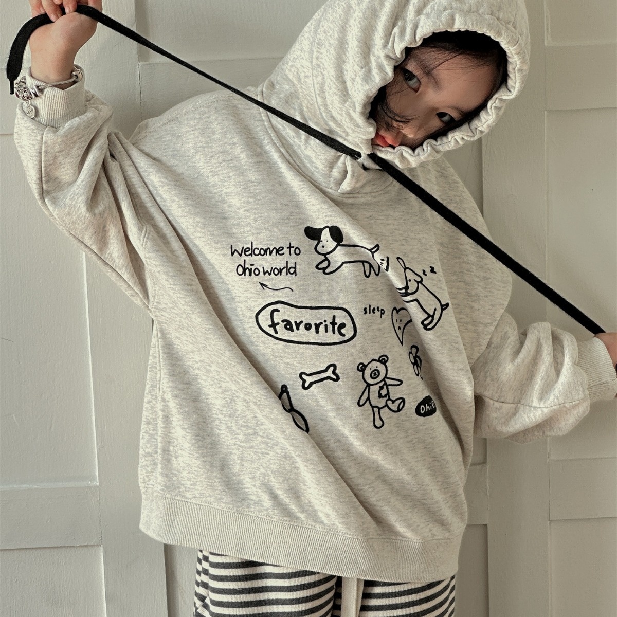 Children's Sweatshirt Laibaobao Spring Korean Version Boys And Girls Casual Loose Hoodies Pullover Sweatshirt