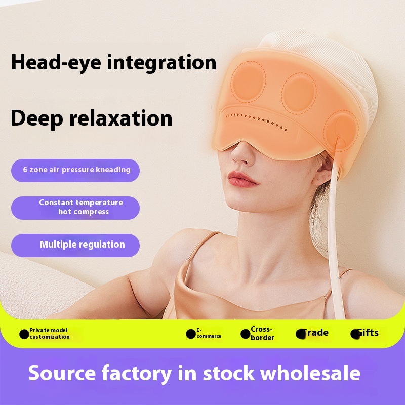 Sleeptrument Head Massager Sleep Aid Temple Electric Airbag Automatic Massagetrument Head Eyetrument Winter Gift