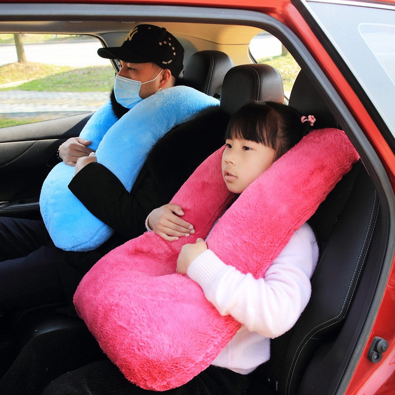 Multifunctional Car U-shaped Pillow Cushion Plush Toy Anti-collision Car Sleeping