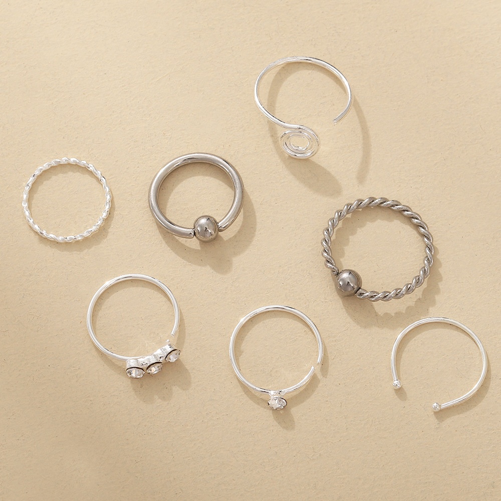 DZ0055 European And American Personality Hole-free False Lip Nail Lip Clip Lip Ring Piercing Titanium Steel Stainless Steel Jewelry Nose Nail Nose Ring