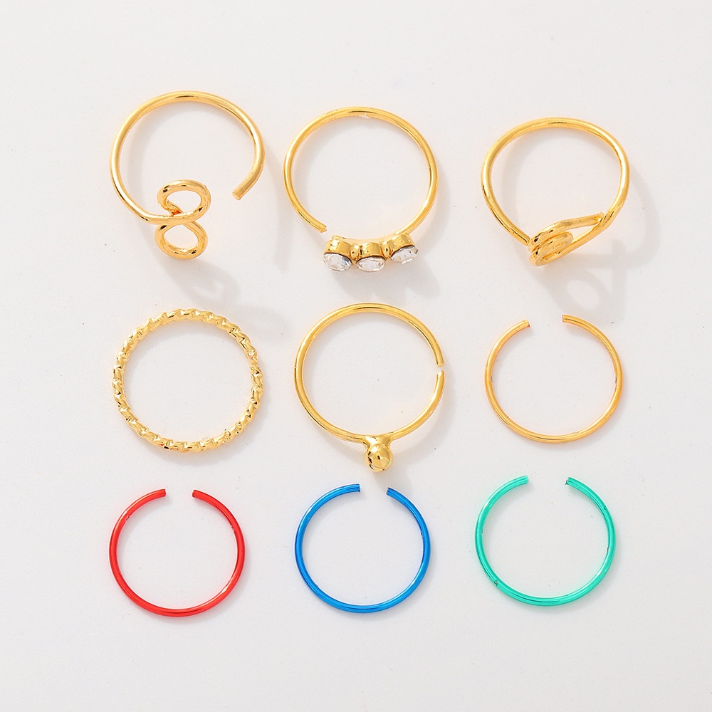 Hot-selling Series Nose Clip European And American Inlaid Zircon Non-hole Piercing Clip-type Fake Nose Ring Popular Nose Nail