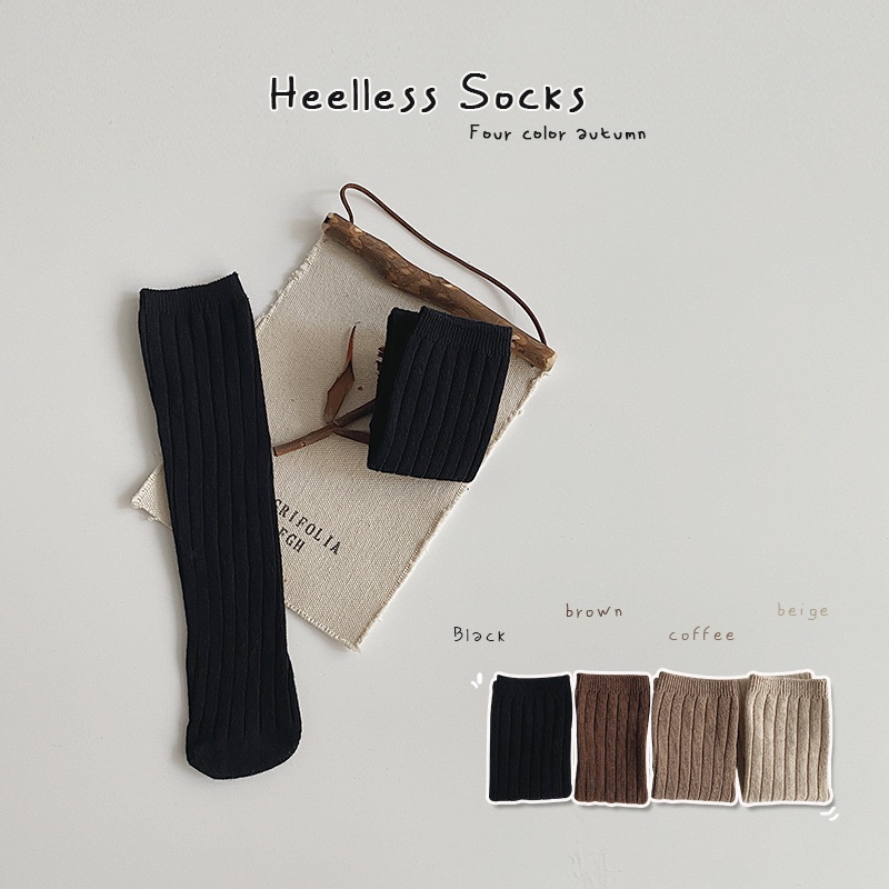 Children's Socks Baby Spring And Autumn Style Rootless Socks Girls Solid Color Cute Long Socks Small And Medium Children's Cotton Socks