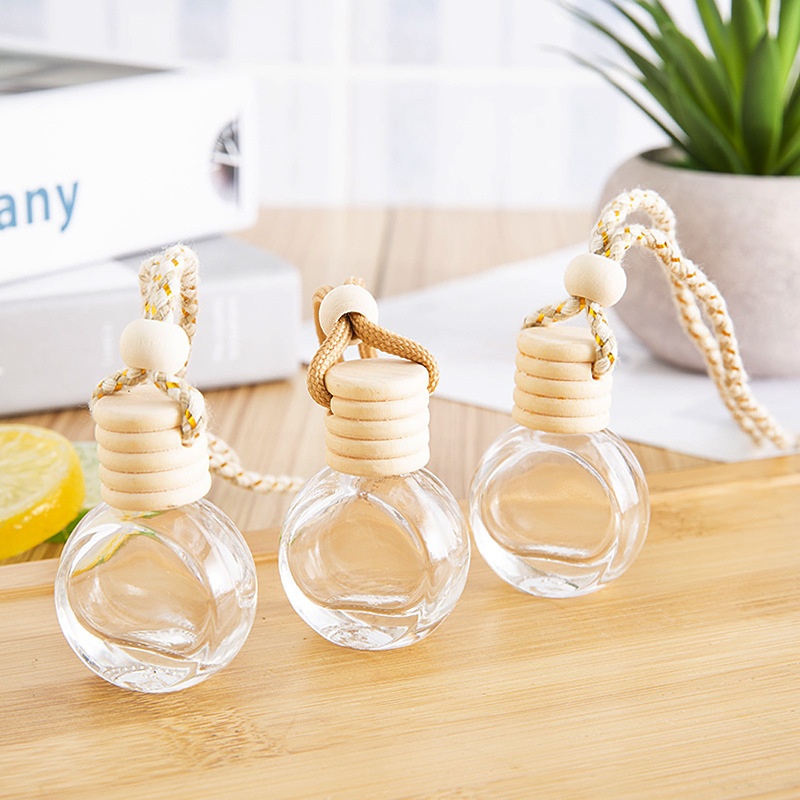 8 MLWater Drop Car Perfume Pendant Glass Bottle Empty Bottle Aromatherapy Car Decoration Car Pendant Sub-bottling