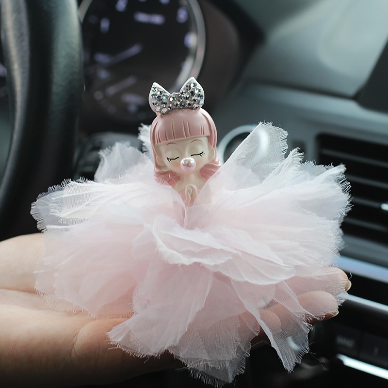 Handmade Wedding Dress Bubble Girl Car Accessories Car Decorations Car Decorations Girls Cute Princess Style