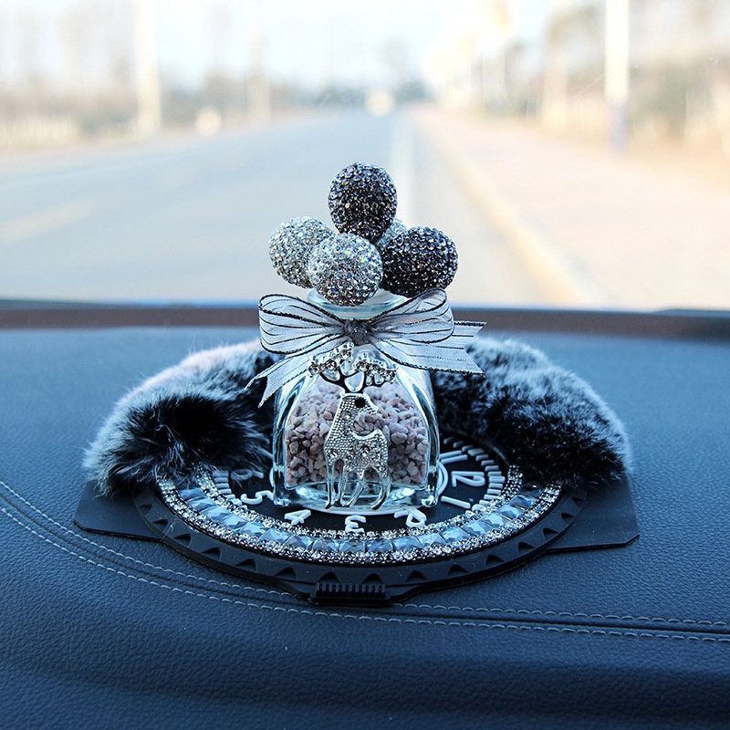 Car Perfume Seat Car Interior Decoration Confession Balloon Rhinestone Ball Ornaments Car Zeolite Aromatherapy Fresh Light Fragrance