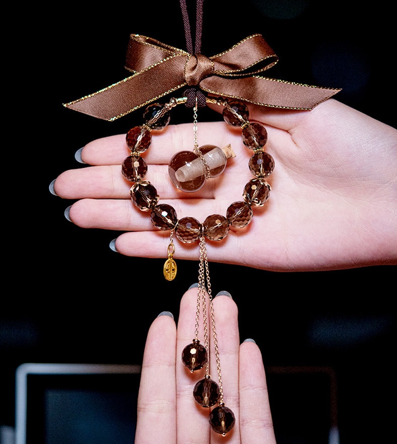 Crystal Gourd Aromatherapy Car Peace Pendant Men's Creative Exquisite Car Pendant Net Celebrity Car Pendant Female