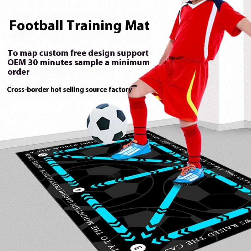 Football Footstep Training Anti-slip Floor Mat Household Diatom Mud Sports Ball Control Footstep Carpet Indoor Soundulation Fitness Mat