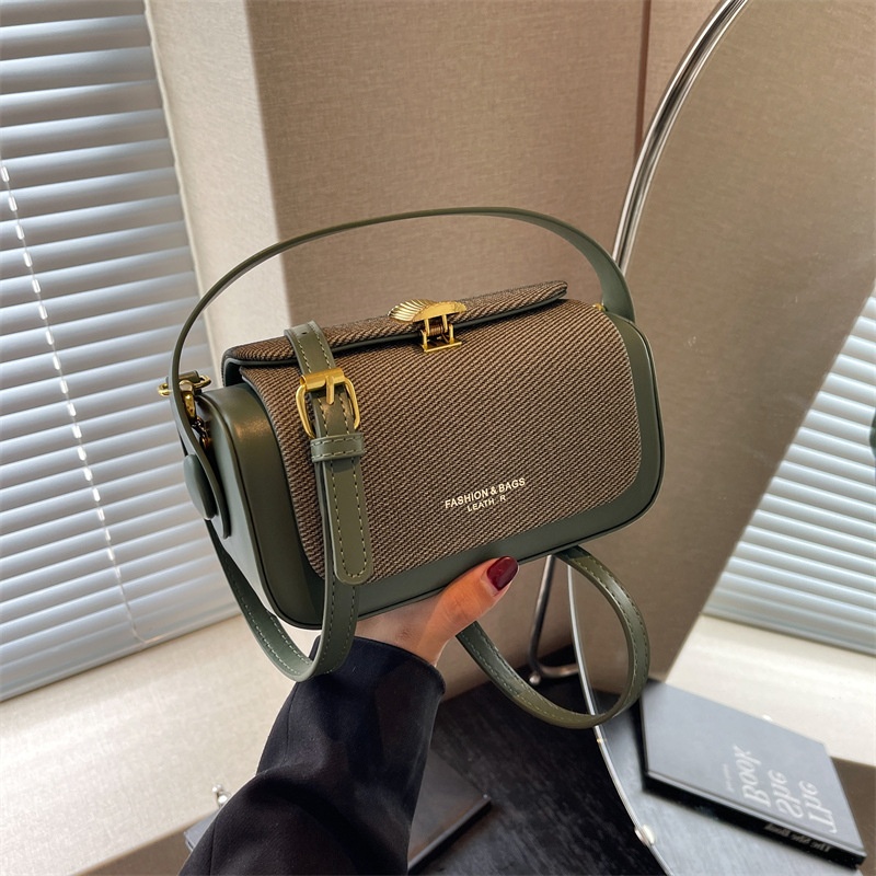 High-end Light Luxury Retro Box Bag Women's Niche Fashion Handbag Shoulder Crossbody Small Square Bag