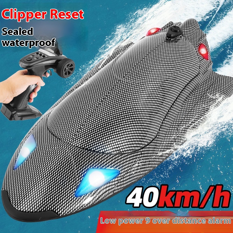 Feiyu FY011 Remote Control Boat Racing2.4 GWater Racing Toy Boat High-speed Turbojet Remote Control Speedboat