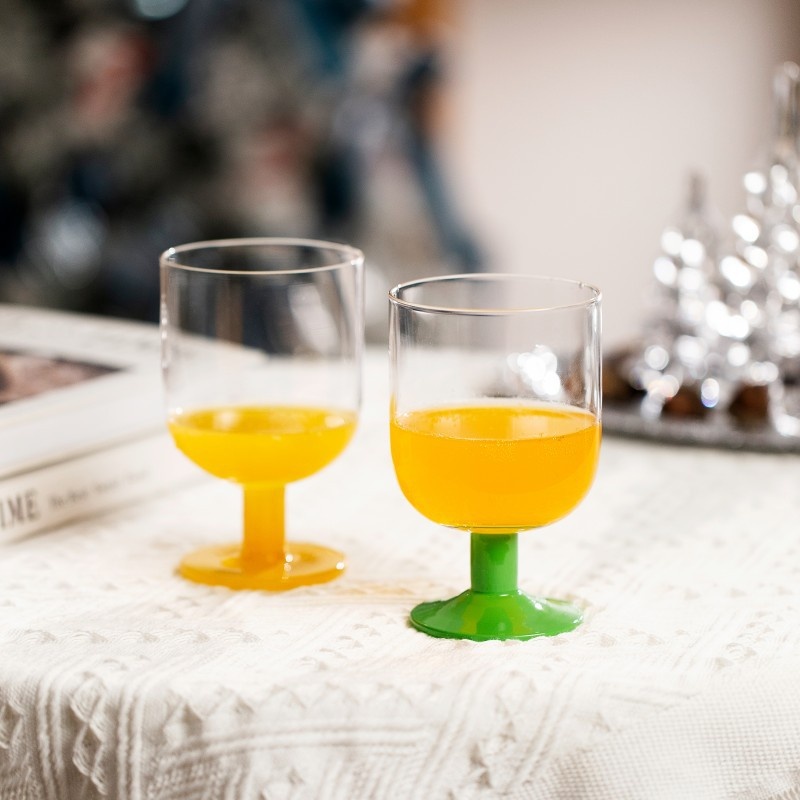 Color Crystal Wine Glass Home Ice Wine Glass White Wine Glass Restaurant Cold Drink Coffee Cup Soda Water Cup
