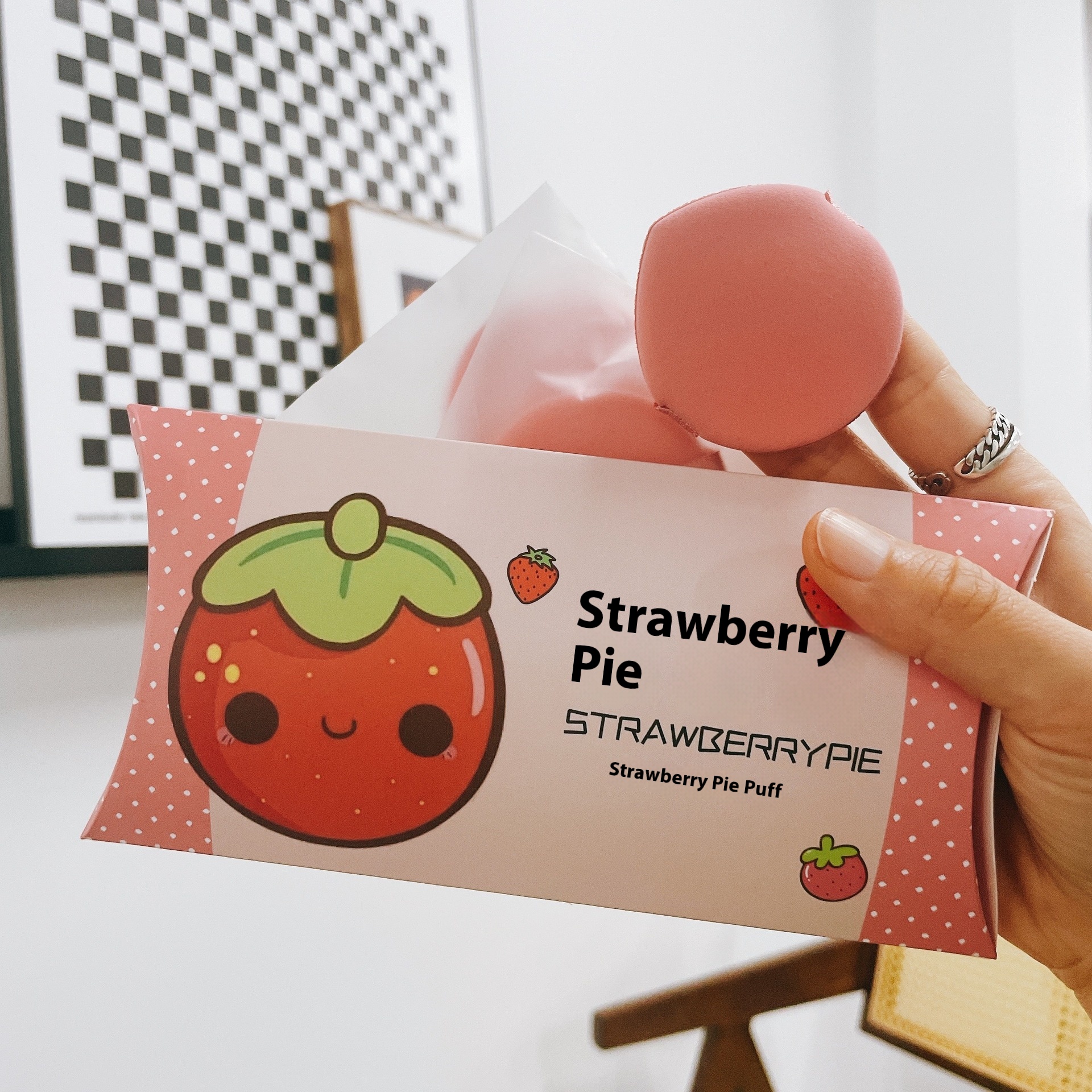 Direct Air Cushion Powder Puff Non-latex Dry And Wet Dual-use BBCream Round Sponge Puff Makeup Tool Can Be