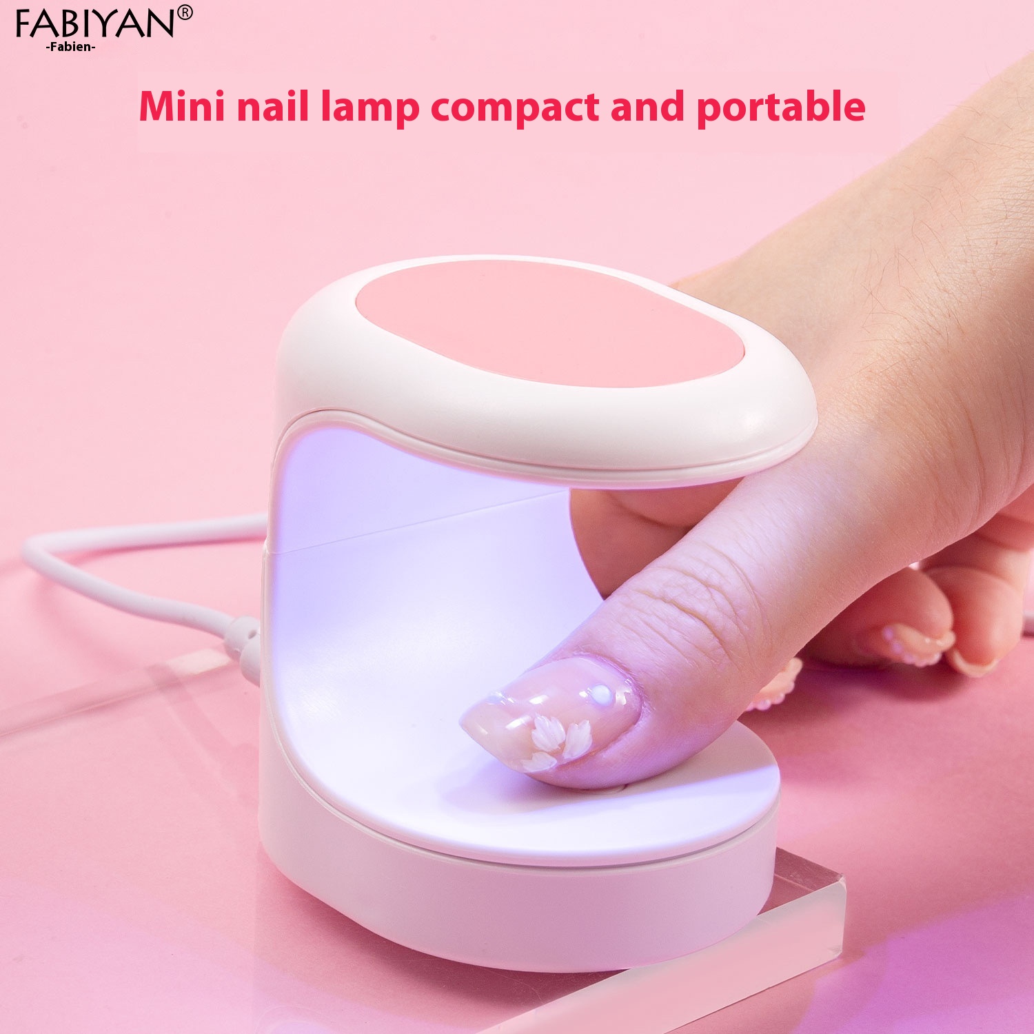 Mini Cute Nail Lamp:Portable UVLEDGel Polish Dryer For Manicures,Non-Darkening And Travel-Friendly Nail Machine