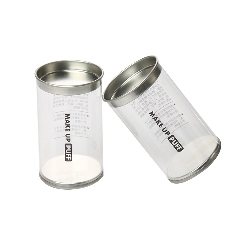 Beauty Egg Gourd Powder Puff Packaging Box PVCPlastic Round Box Beauty Egg Makeup Egg Box