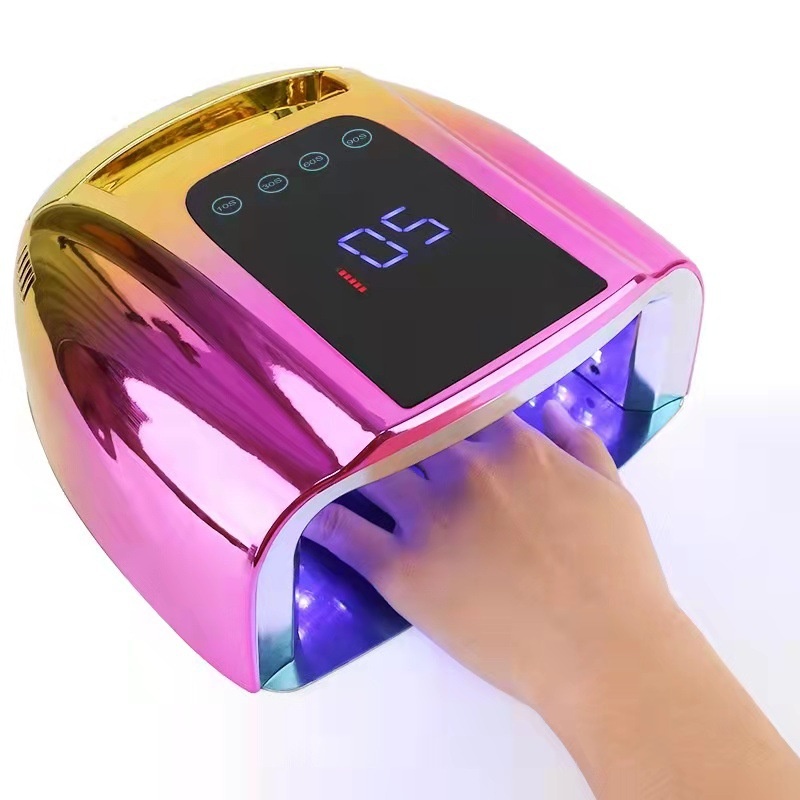 Rechargeable Nail Lamp:96 WHigh-Power Smart UVLight For Fast-Drying Gel Polish,Professional Nail Therapy Machine