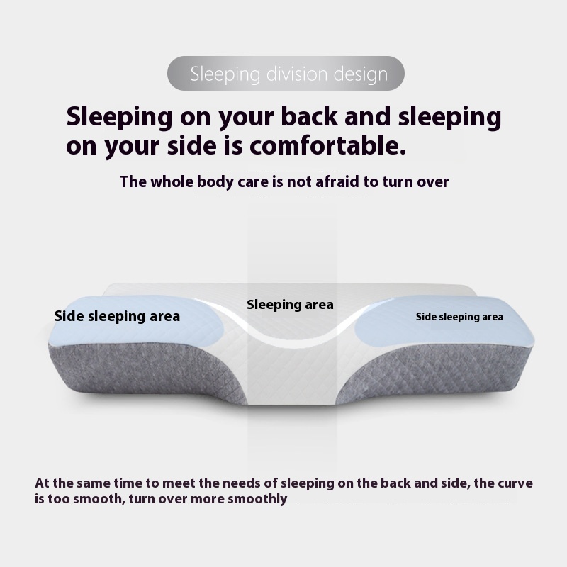 Memory Pillow Neck Protection Sleep Neck Protection Pillow Comfortable Partition Slow Rebound Memory Foam Comfortable Butterfly Pillow