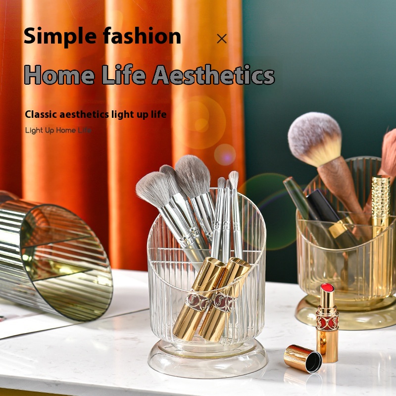 Simple Internet Celebrity Makeup Brush Storage Cup PETStorage Box Student Pen Holder Brush Holder Comb Storage Tube