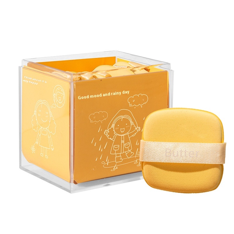 Butter Powder Puff Set Wet And Dry Dual-use Air Cushion Powder Puff Soaked In Water To Become Larger Guojia Girl Makeup Sponge Beauty Egg