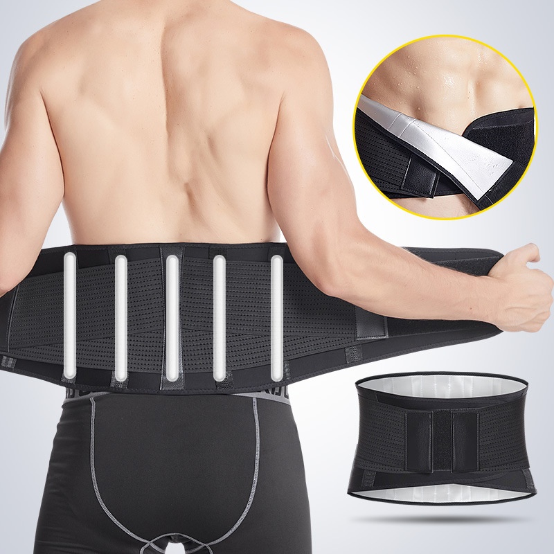 Sweat Belt For Men And Women Fitness Weightlifting Exercise Waist Protection Deep Squat Hard Pull Protection Lumbar Disc Herniation Abdomen Waist Support