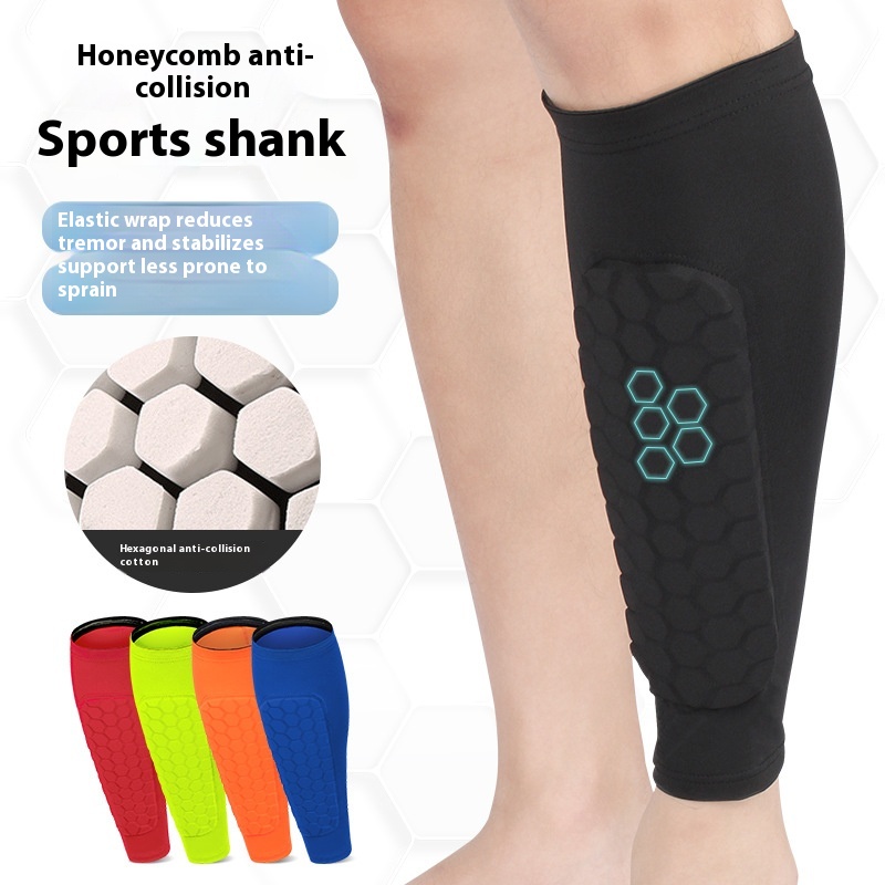 Sports Calf Protection Honeycomb Anti-collision Leggings Outdoor Sports Football Basketball Cycling Running Equestrian Shin Guards