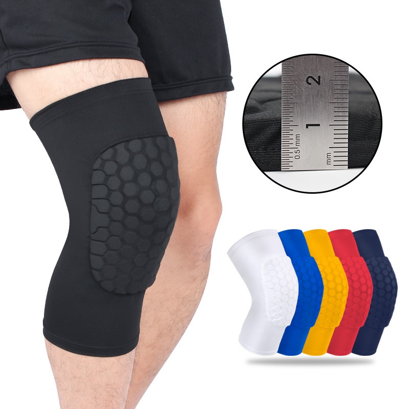 Sports Knee Protector Honeycomb Anti-collision Patella Protector Men And Women Outdoor Basketball Football Cycling Running Protective Gear Equipment