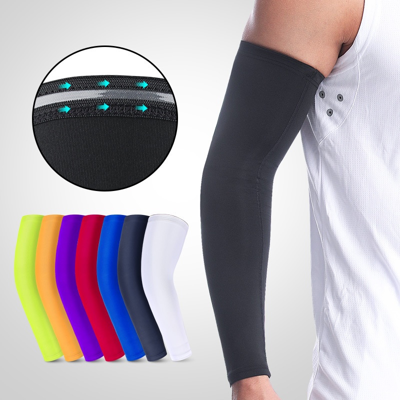 Basketball Wrist Guard,Arm Guard,Extended Elbow Guard,Sports Protective Gear,Breathable Elastic Sunscreen,Cycling,Fishing,Mountaineering,Running Sleeves