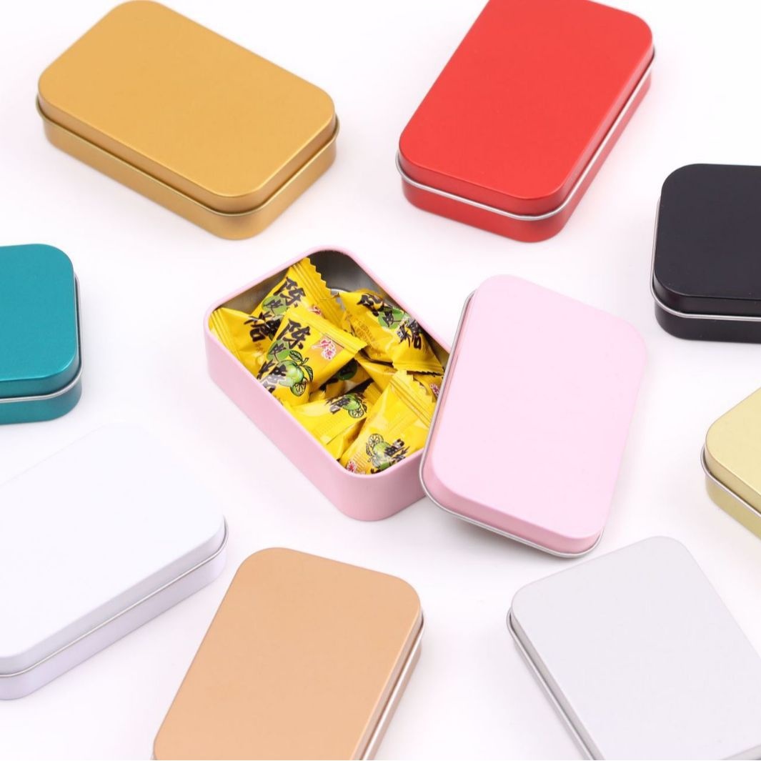 Throat Lozenge Mint Candy Box Thousand Paper Crane Candy Tin Box Packaging Chewing Gum Flip Cover Tinplate Box
