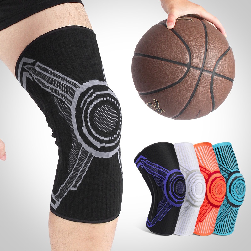 Sports Knee Pads Knitted Warm Silicone Patellar Sleeve Men And Women Outdoor Basketball Running Cycling Dance Protective Gear Equipment