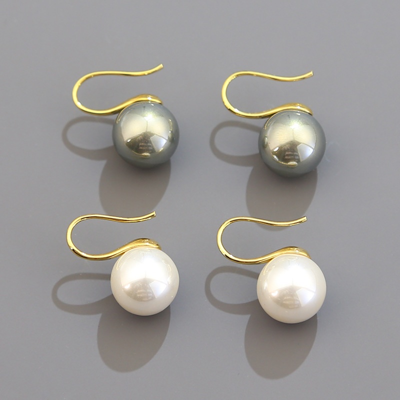 Korean Style Temperament High Heels Ear Hook Small Fresh Korean Style Pearl Earrings Female Fashion High-end Light Luxury Earrings