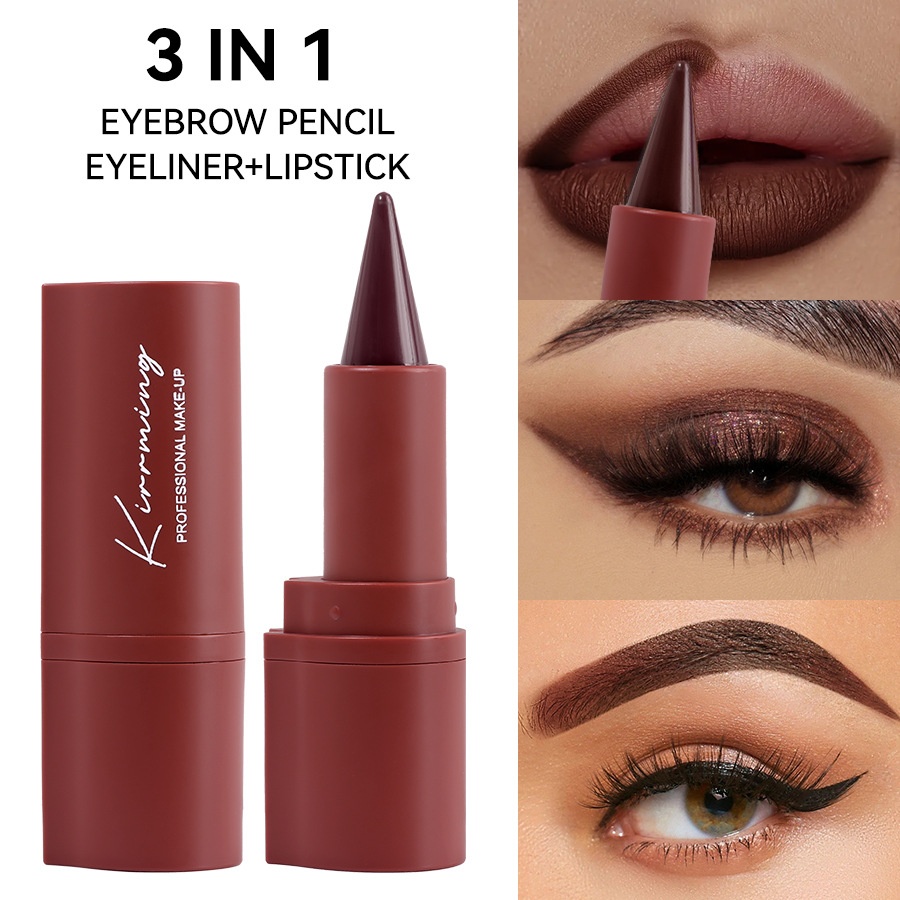 KIRRMING2-in-1 Eyeliner Lipstick4 Colors Waterproof Long-lasting Matte Eyeliner