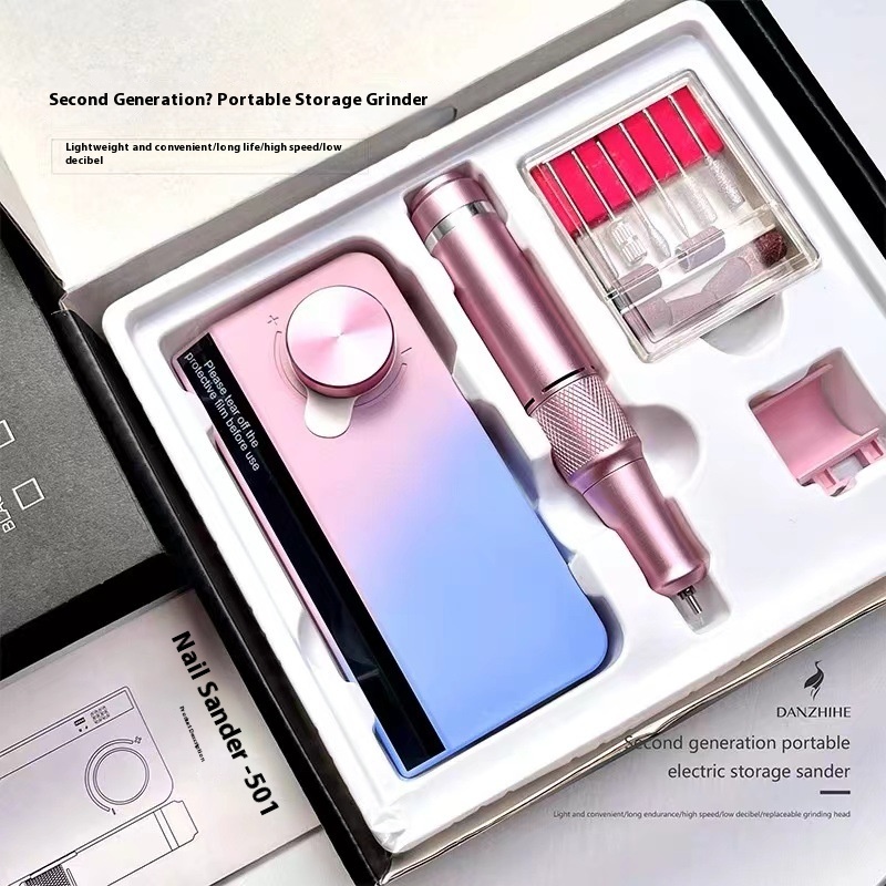 Rechargeable UV501 Gradient Nail Drill:35,000 RPMElectric Nail Filing And Gel Polish Removal Machine