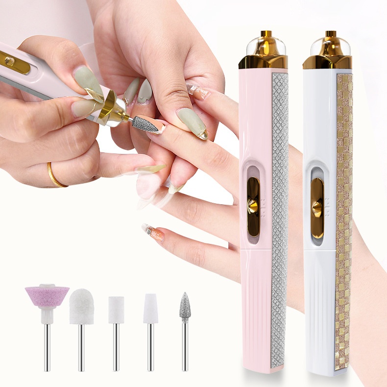 USBRechargeable Nail File:5-in-1 Electric Manicure And Pedicure Tool For Polishing,Filing,And Nail Polish Removal