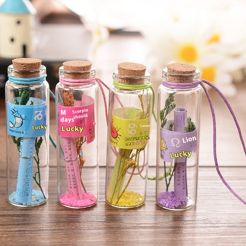 Small Cork Glass Bottle Mini Drift Bottle Ing Bottle Cap Creative Home Lucky Bottle