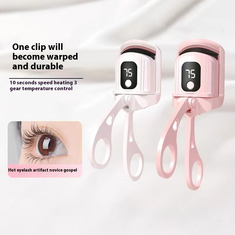 LCDEyelash Curler Temperature Control Portable Electric Eyelash Curler Durable Curling Oem Customization