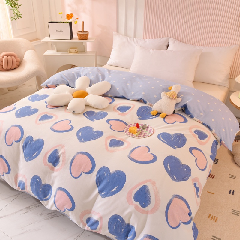 Autumn And Winter Thickened Cotton Brushed Quilt Cover Quilt Cover Single Product Sheet Winter Warm Cotton Bedding One Piece Dropshipping