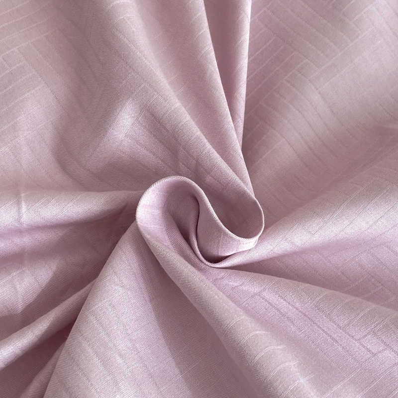 Simple And Elegant Cotton Jacquard Low-key Luxury Four-piece Set Pure Cotton Solid Color Bed Single Color Bed Sheet Bed Bag Can Be Sent On Behalf Of