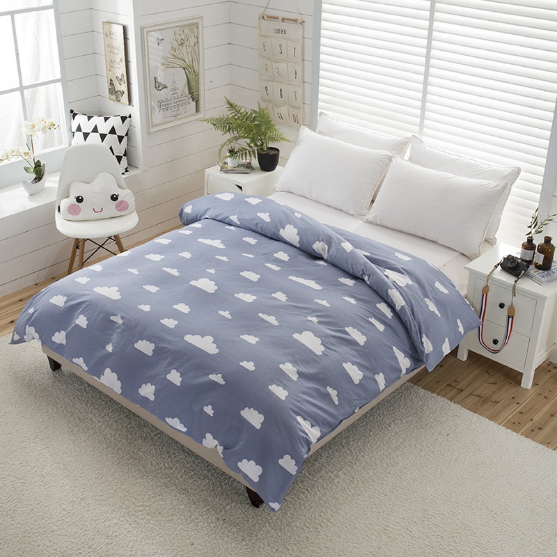 Cute Cartoon Twill Pure Cotton Quilt Cover Single Product Pure Cotton Quilt Cover Bedding Single Piece Bed Sheet One Piece